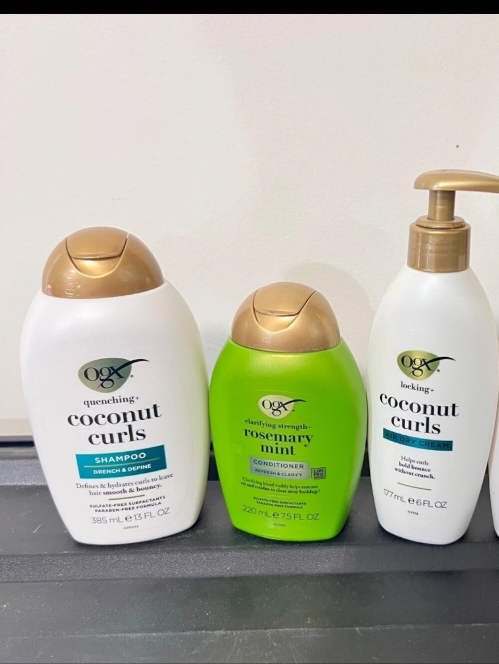 OGX Coconut Curls Shampoo & Conditioner Set With Leave-In Cream